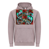 Vintage Zinc floral american football  helmet Vintage Hoodie - NancyCooperArtShop