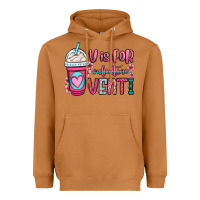 Meerkat v is for valentine venti coffee cup Heavyweight Hoodie - OliviaCreatesArt