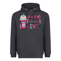 Smoke v is for valentine venti coffee cup Heavyweight Hoodie - OliviaCreatesArt