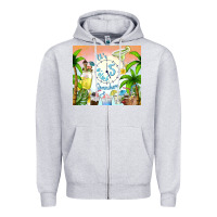 Heather Grey it's five o'clock somewhere Zipper Hoodie - TumblerDesignByShophia