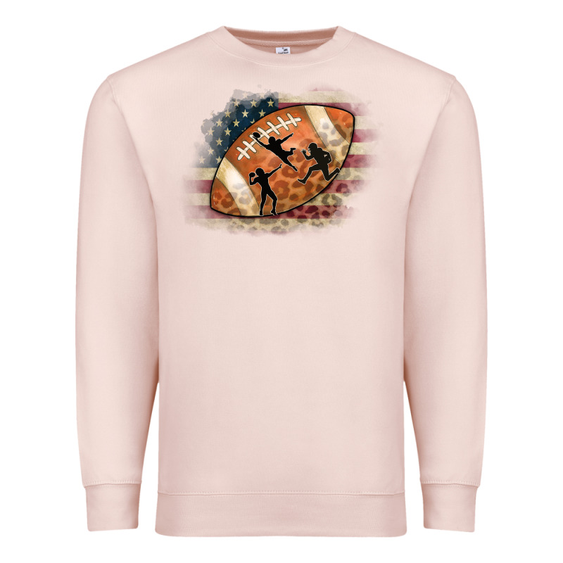 American Football Flag Players Premium Sweatshirt by CowCowDesign | Teevron
