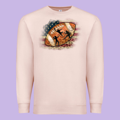 American Football Flag Players Premium Sweatshirt Designed By Cowcowdesign