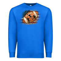 True Royal American Football Flag Players Premium Sweatshirt - CowCowDesign