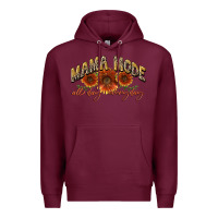 Burgundy Mama mode all day everyday Mother's Day Premium Hoodie - CowGirlArtShop
