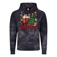 Cloud Black 'tis the season with christmas tree and hot cocoa Vintage Hoodie - MaliasSmallBusiness