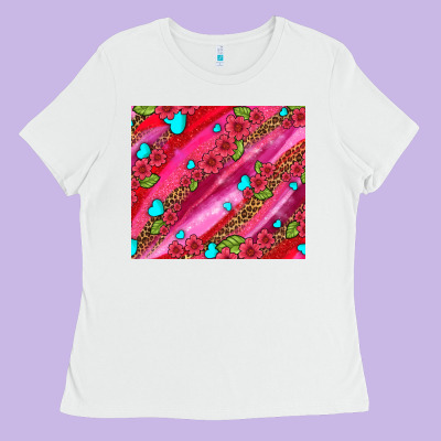 Valentines Day Ladies Tee Designed By Adodesignshop