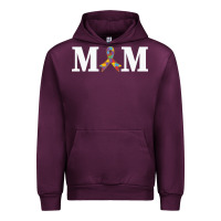 Mauve Wine LIL Autism Mom Urban Hoodie - CowhideDigitalArt