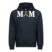 Navy LIL Autism Mom Urban Hoodie - CowhideDigitalArt