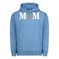 Pigment Pebble Blue LIL Autism Mom Urban Hoodie - CowhideDigitalArt