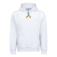 White LIL Autism Mom Urban Hoodie - CowhideDigitalArt