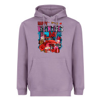 Lavender happy valentines day with gnomes and truck olivia Heavyweight Hoodie - OliviaCreatesArt