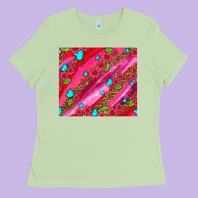 Valentines Day Ladies Tee Designed By Adodesignshop