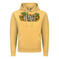 Vintage Mustard Cactus Cowhide Sunflower Mama and Mini Set Vintage Hoodie - Jasminsmagicworld