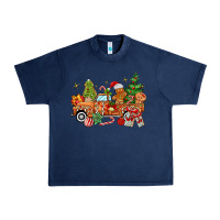 Navy christmas gingerbread truck Urban Heavy Tee - MaliasSmallBusiness