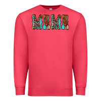 Cardinal Mama Turquoise Tooled Premium Sweatshirt - CowCowDesign