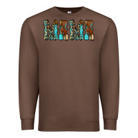 Chestnut Mama Turquoise Tooled Premium Sweatshirt - CowCowDesign