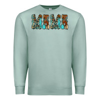 Seafoam Mama Turquoise Tooled Premium Sweatshirt - CowCowDesign