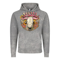 Cloud Rock bullskull mama Vintage Hoodie - NancyCooperArtShop