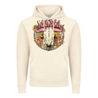 Vintage Artic bullskull mama Vintage Hoodie - NancyCooperArtShop