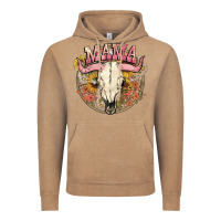 Vintage Coffee bullskull mama Vintage Hoodie - NancyCooperArtShop