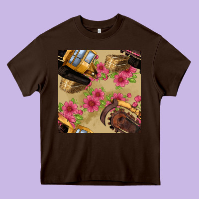 Trencher Chain Seamless Pattern Heavy Core Tee Designed By Bundleandbundleshop