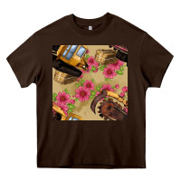 Chocolate Brown trencher chain seamless pattern Heavy Core Tee - BundleAndBundleShop
