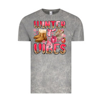 Cloud Rock pink winter vibes Vintage Tee - MaliasSmallBusiness