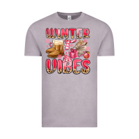 Vintage Zinc pink winter vibes Vintage Tee - MaliasSmallBusiness