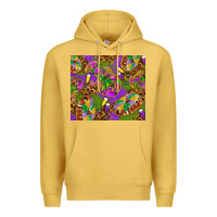 Antique Gold Mardi Gras with crabs tumbler Premium Hoodie - HowdyJamesFarm