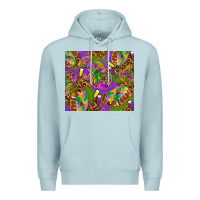Blue Mist Mardi Gras with crabs tumbler Premium Hoodie - HowdyJamesFarm
