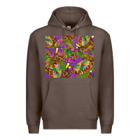 Coffee Mardi Gras with crabs tumbler Premium Hoodie - HowdyJamesFarm