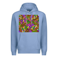 Colony Blue Mardi Gras with crabs tumbler Premium Hoodie - HowdyJamesFarm