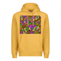 Mustard Mardi Gras with crabs tumbler Premium Hoodie - HowdyJamesFarm