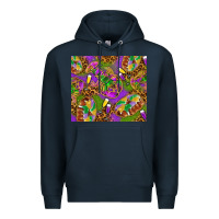 Navy Mardi Gras with crabs tumbler Premium Hoodie - HowdyJamesFarm