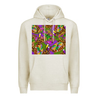 Oatmeal Heather Mardi Gras with crabs tumbler Premium Hoodie - HowdyJamesFarm