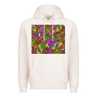 Pale Pink Mardi Gras with crabs tumbler Premium Hoodie - HowdyJamesFarm