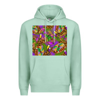 Seafoam Mardi Gras with crabs tumbler Premium Hoodie - HowdyJamesFarm