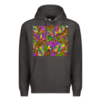 Smoke Mardi Gras with crabs tumbler Premium Hoodie - HowdyJamesFarm