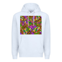 White Mardi Gras with crabs tumbler Premium Hoodie - HowdyJamesFarm