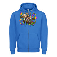 True Royal Mardi Gras Heifers Zipper Hoodie - HowdyJamesFarm