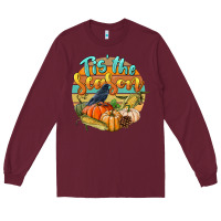 Burgundy tis' the season Long Sleeve Tee - LillyAllenDesigns