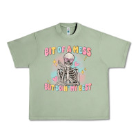 Oil Green bit of a mess but doing my best Urban Heavy Tee - MaliasSmallBusiness
