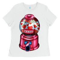 White love and candy machine Ladies Tee - AdoDesignShop