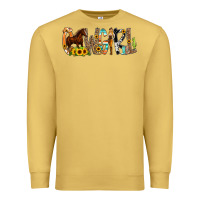 Antique Gold Cowgirl Horse Min Premium Sweatshirt - CowCowDesign
