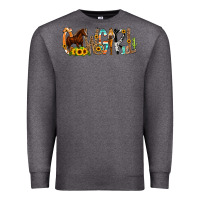 Charcoal Heather Cowgirl Horse Min Premium Sweatshirt - CowCowDesign