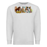 Dove Grey Cowgirl Horse Min Premium Sweatshirt - CowCowDesign