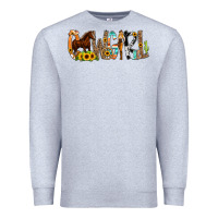 Heather Grey Cowgirl Horse Min Premium Sweatshirt - CowCowDesign