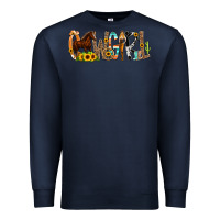 Navy Cowgirl Horse Min Premium Sweatshirt - CowCowDesign