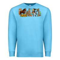 Ocean Blue Cowgirl Horse Min Premium Sweatshirt - CowCowDesign