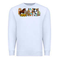White Cowgirl Horse Min Premium Sweatshirt - CowCowDesign